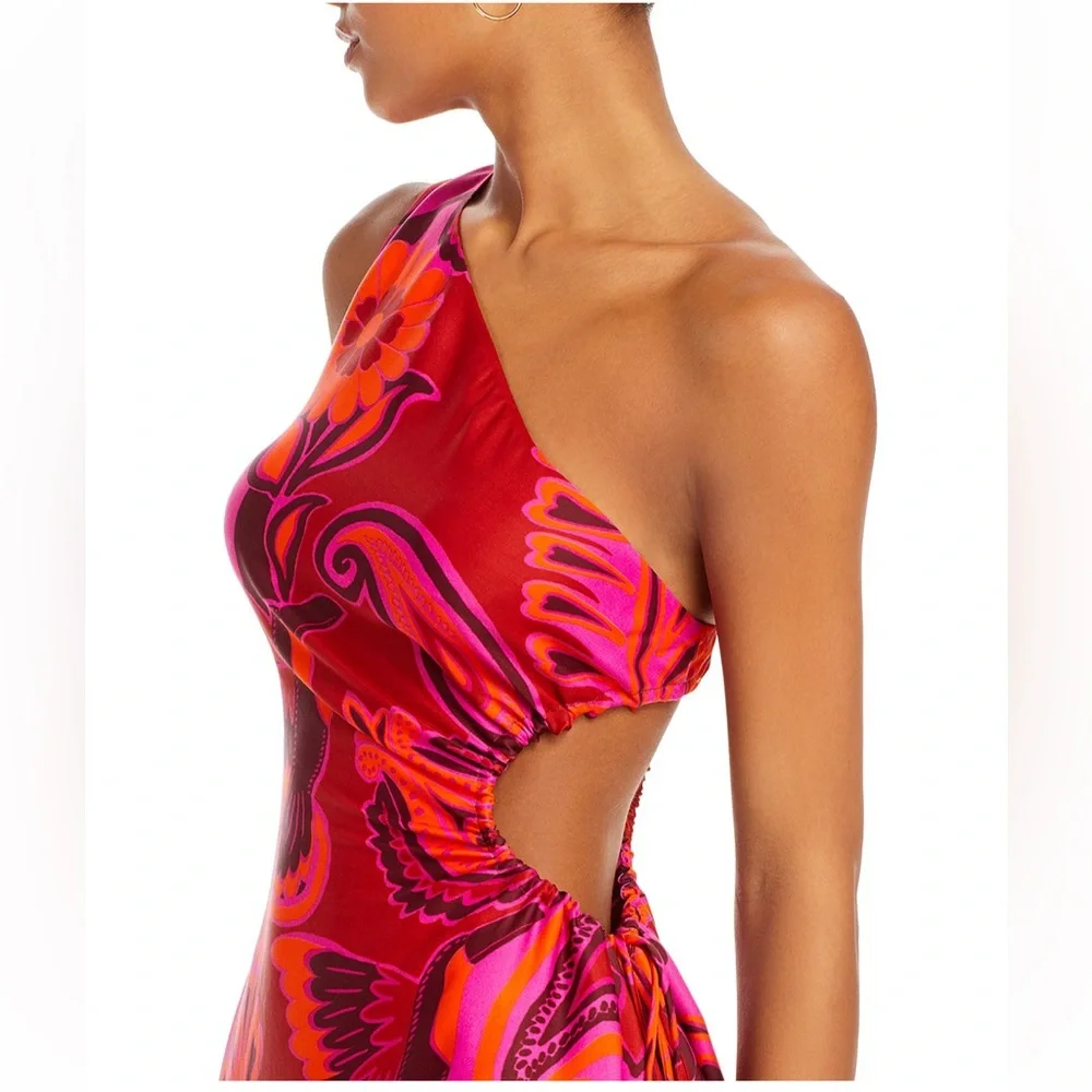 FARM RIO NWT BOLD FLORAL MIDI DRESS ❤️ - Picture 8 of 10